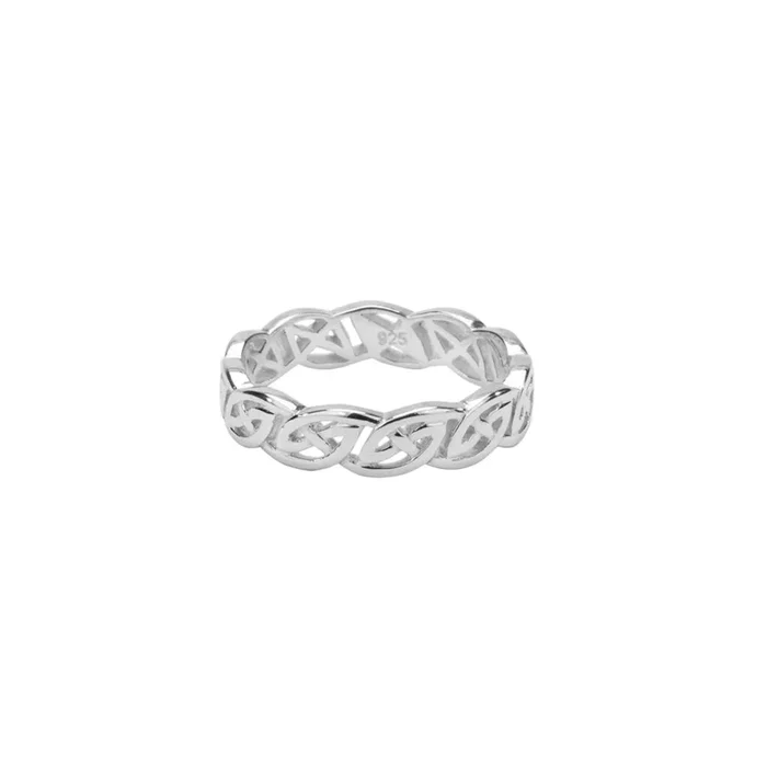 Silver Eternity Knot ‘Lomond’ Ring