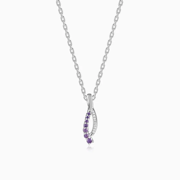 Silver Ethereal Flow Pendant with Link Chain