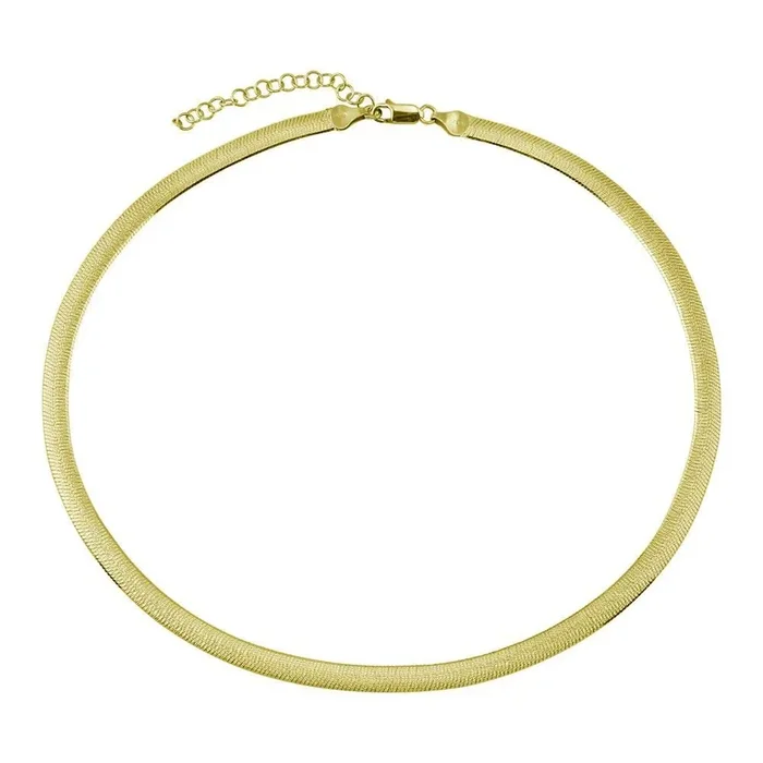 Silver Gold Plated Sparkle Dome Chain 5mm – CH542 GP