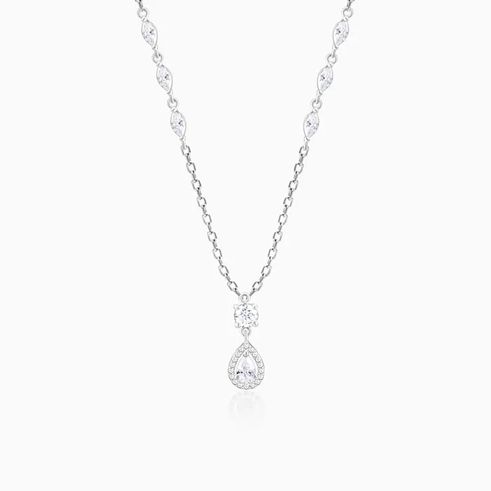Silver Regal Radiance Necklace