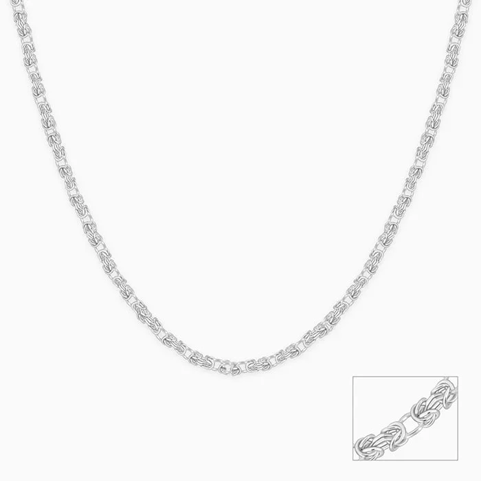 Silver Urban Coil Chain For Him