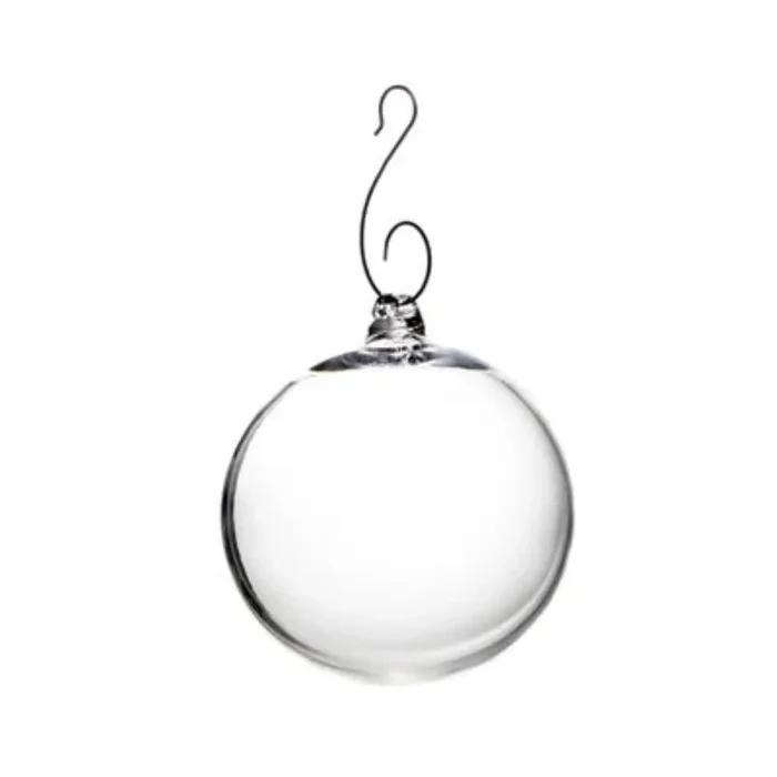 Simon Pearce Engraved Round Ornament in Gift Box