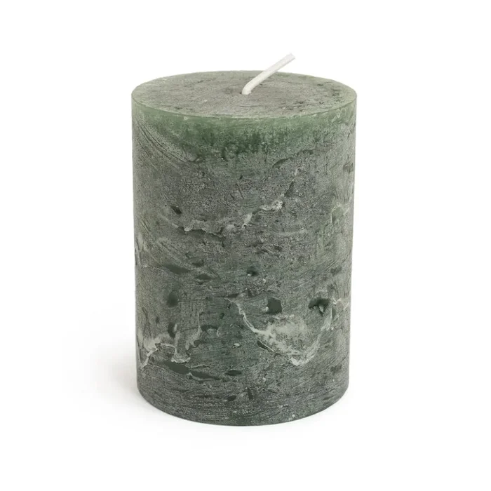 Simon Pearce Rasteli Pillar Candle – Hunter Green