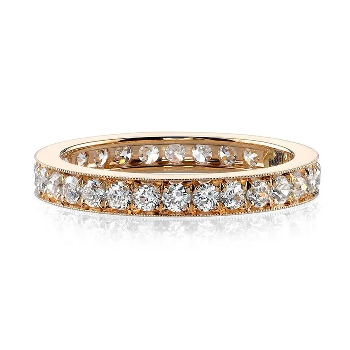 Single Stone 18K Rose Gold Small Carmela Band