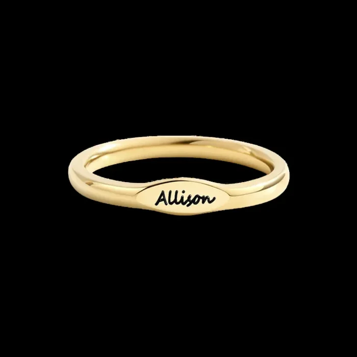 Skinny Name Ring