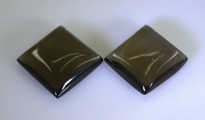 Smoky Quartz 10PC Tiny 4×4 MM Square Cabochon Brown Polished semi Precious Precious Gemstone
