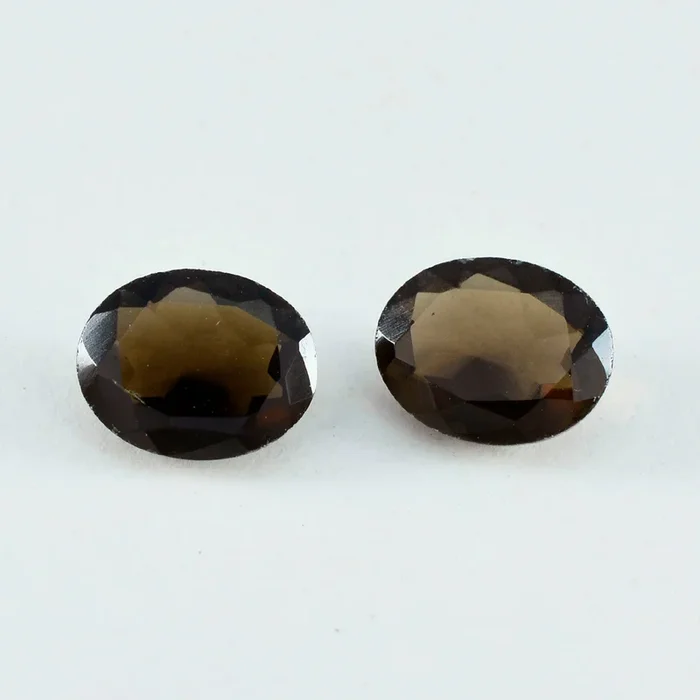 Smoky Quartz 1PC Large 10×14 MM Oval Faceted Brown Brilliant Semi Precious Loose Gemstones