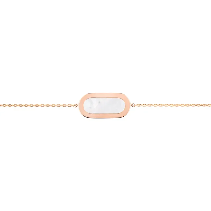 So Shocking Inverso reversible bracelet in rose gold, mother-of-pearl diamonds and onyx – Lepage
