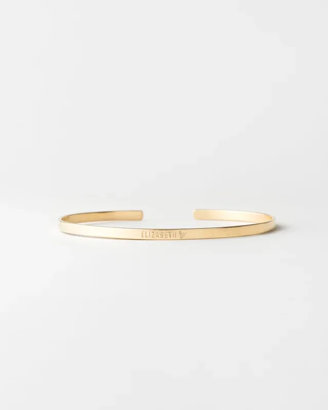 Solid Gold Novel Cuff Bracelet