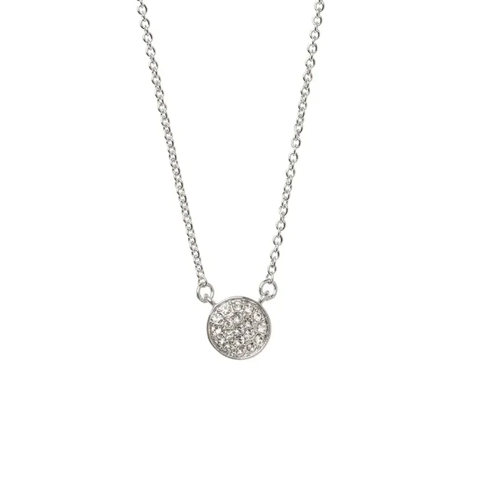 Spartina Sea La Vie Necklace 18″ Stronger Pave Disk