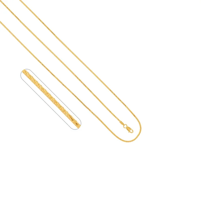 Spike 16″ Chain in 22K Gold