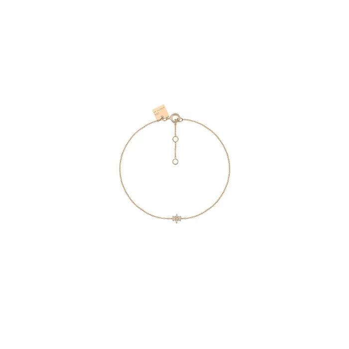 Star Ginette NY women’s bracelet pink gold and diamonds BDS – Lepage