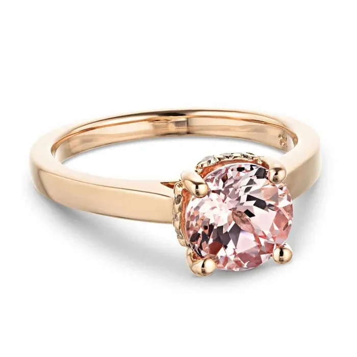 Stefania Princess Lab Grown Diamond Cathedral Hidden Halo Engagement Ring