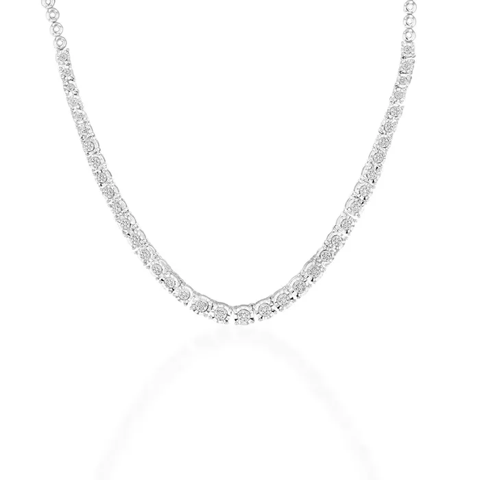 Sterling Silver 1/3 Carat Diamond Chain