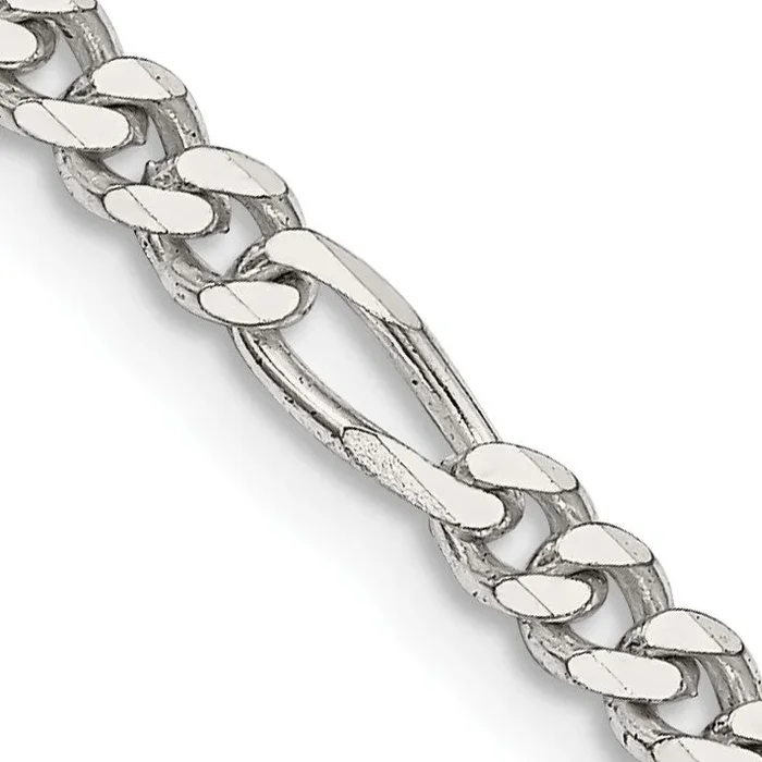 Sterling Silver 16-inch 3.5MM Figaro Chain