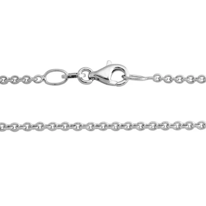 Sterling Silver 2.0mm Cable Chain, 18″