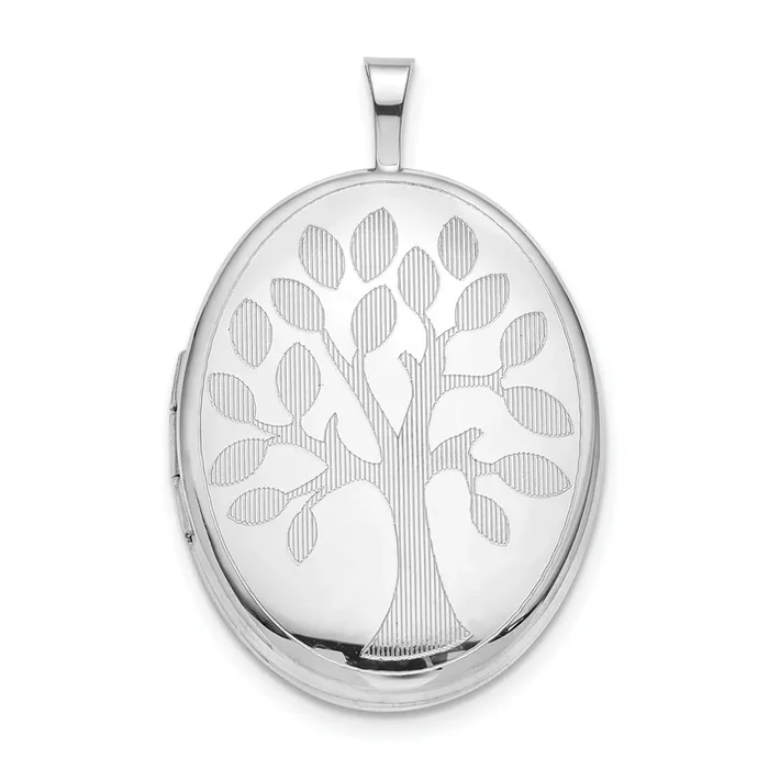 Sterling Silver 32X20MM Locket Oval Pendant. Chain Not Included