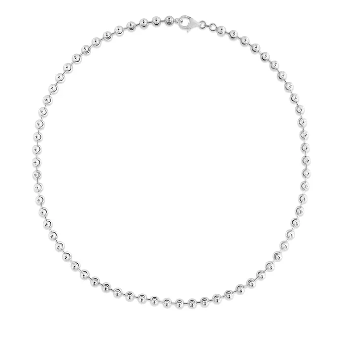 Sterling Silver 7-inch Beaded Bracelet