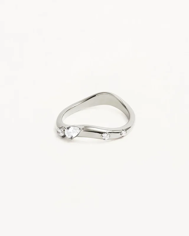 Sterling Silver Chasing Tides Ring