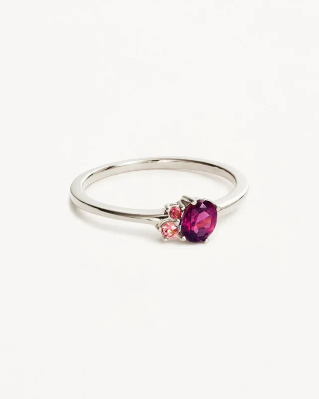 Sterling Silver Kindred Birthstone Ring – July