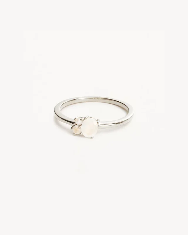 Sterling Silver Kindred Birthstone Ring – June