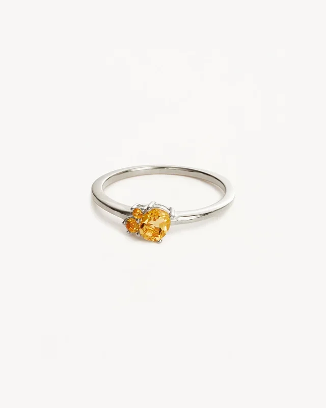 Sterling Silver Kindred Birthstone Ring – November