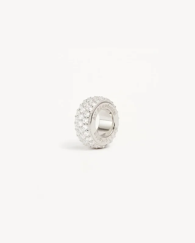 Sterling Silver Live in Light Petal Charm