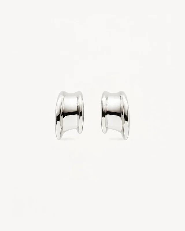 Sterling Silver Muse Small Hoops