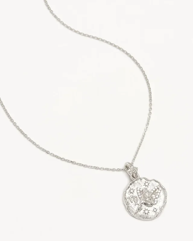 Sterling Silver She is Zodiac Necklace – Virgo