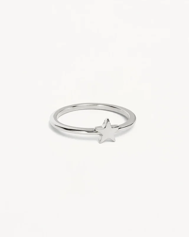 Sterling Silver Wishing on a Star Ring