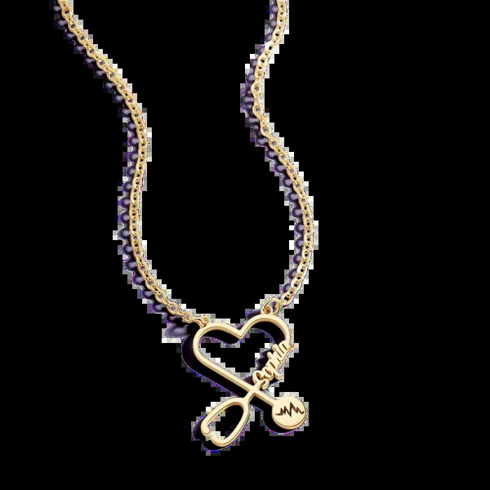 Stethosope Name Necklace