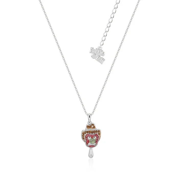 Streets Bubble O’Bill White Gold Plated Crystal Pendant on 45+7cm Chain