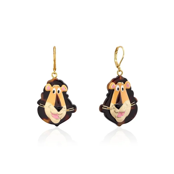 Streets Paddle Pop Gold Plated Stainless Steel Max The Lion Drop Earring