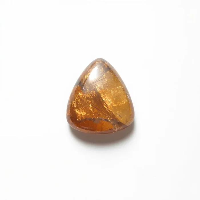 Sun Stone 1PC Small 8×8 MM Triangle Cabochon Blue Genuine semi Precious Loose Gemstones