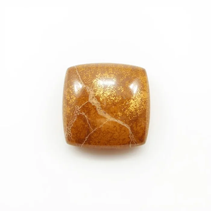 Sun Stone 1PC Tiny 6×6 MM Square Cabochon Blue Fiery semi Precious Semi Precious Gemstone