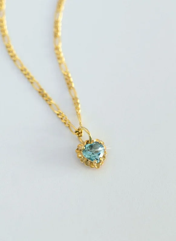Sutton topaz charm 14k gold