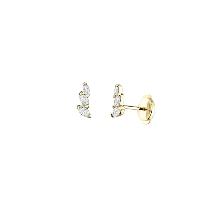Suzon earrings in yellow gold and diamonds – Lepage