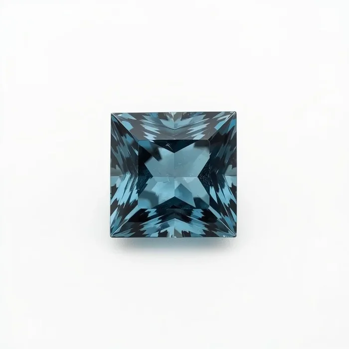 Swiss Blue Topaz 10PC Tiny 3×3 MM Square Faceted Blue Fiery Semi Precious Loose Gemstone