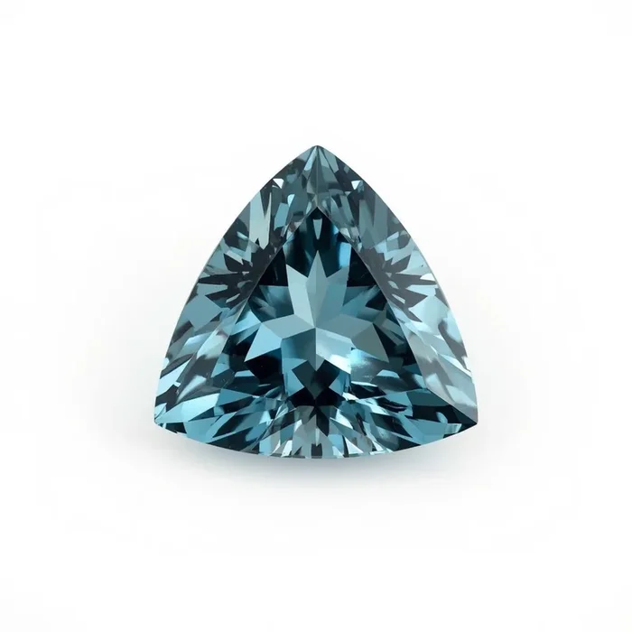 Swiss Blue Topaz 10PC Tiny 4×4 MM Triangle Faceted Blue Brilliant Semi Precious Loose Gemstones