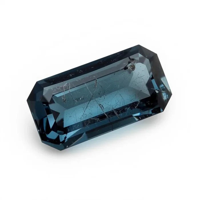 Swiss Blue Topaz 1PC Chunky 10×20 MM Baguette Faceted Blue Genuine Semi Precious Loose Gems