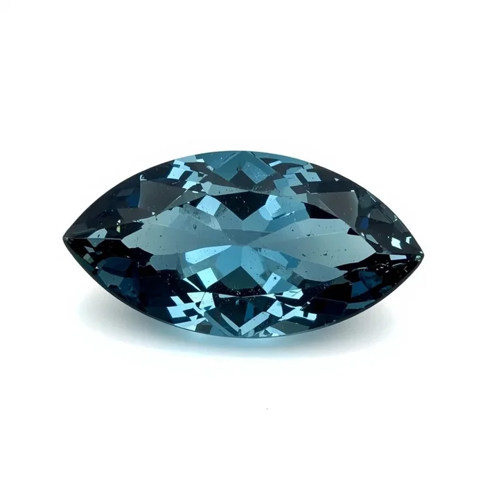 Swiss Blue Topaz 1PC Chunky 10×20 MM Marquise Faceted Blue Luster Semi Precious Loose Gemstones