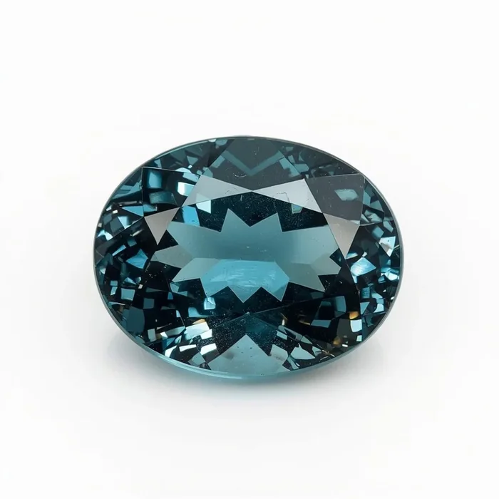 Swiss Blue Topaz 1PC Large 8×12 MM Oval Faceted Blue Fiery Semi Precious Gems