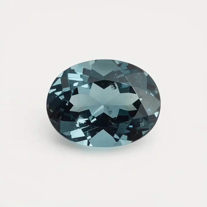 Swiss Blue Topaz 1PC Small 7×9 MM Oval Faceted Blue Natural Semi Precious Gems