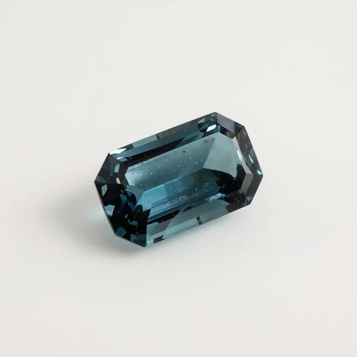 Swiss Blue Topaz 1PC Tiny 4×8 MM Baguette Faceted Blue Lustrous Semi Precious Gems
