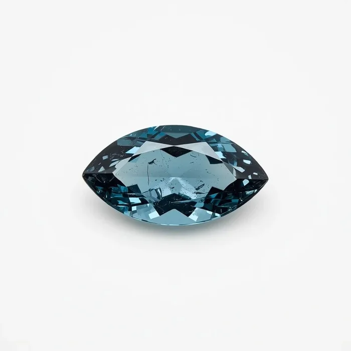 Swiss Blue Topaz 1PC Tiny 4×8 MM Marquise Faceted Blue Fiery Semi Precious Loose Gemstone