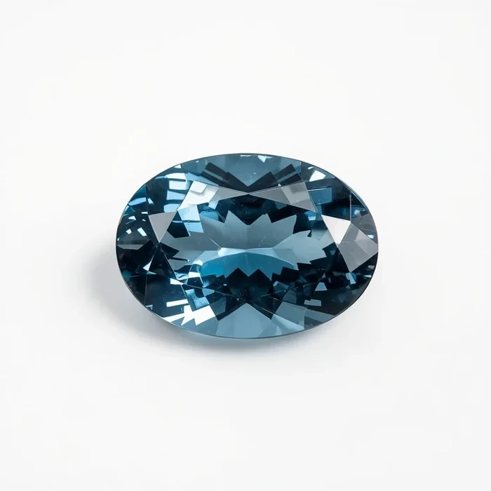 Swiss Blue Topaz 1PC Tiny 5×7 MM Oval Faceted Blue Shine Semi Precious Loose Gems