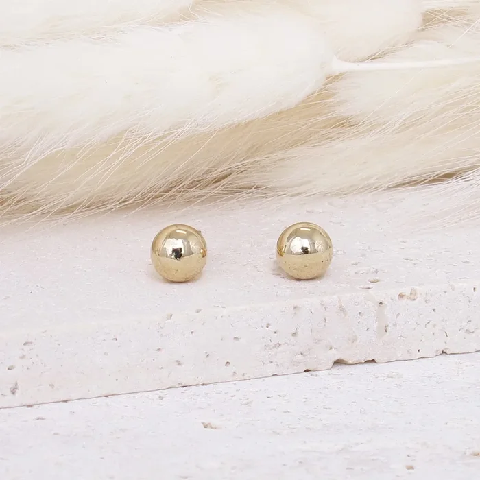 Tana ball earrings gold plated
