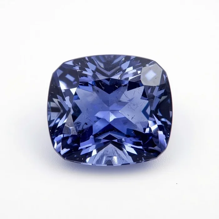 Tanzanite 1PC Chunky 15×15 MM Cushion Faceted Blue Superior Semi Precious Gems