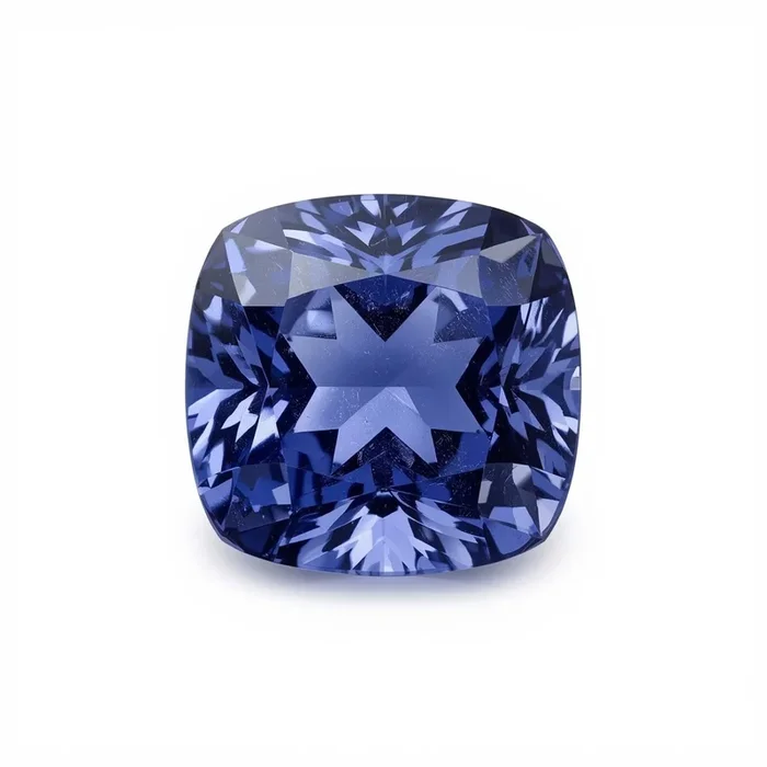 Tanzanite 1PC Large 10×10 MM Cushion Faceted Blue Shine Semi Precious Loose Gemstones