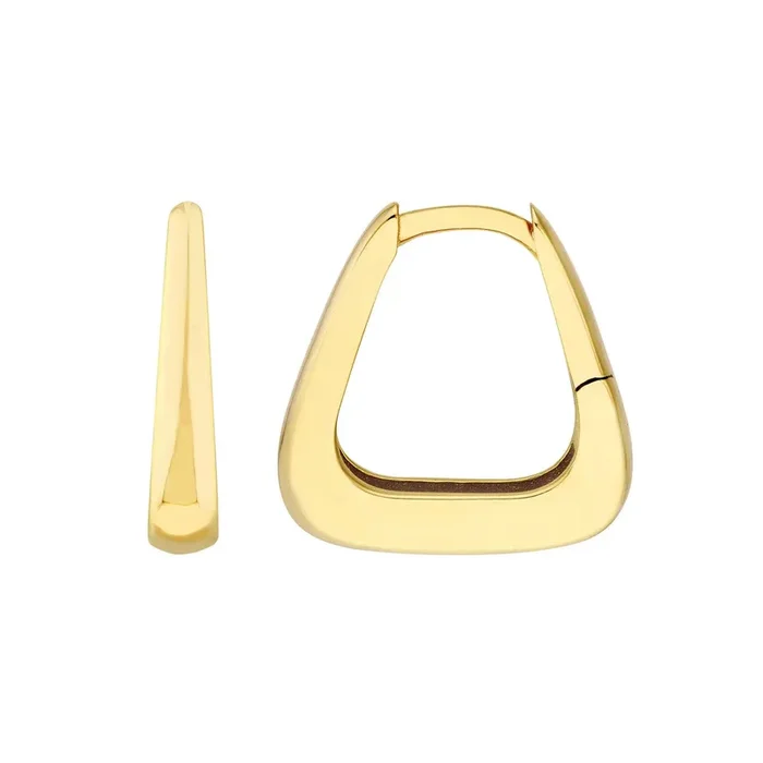 Tapered Square Hoop Earrings